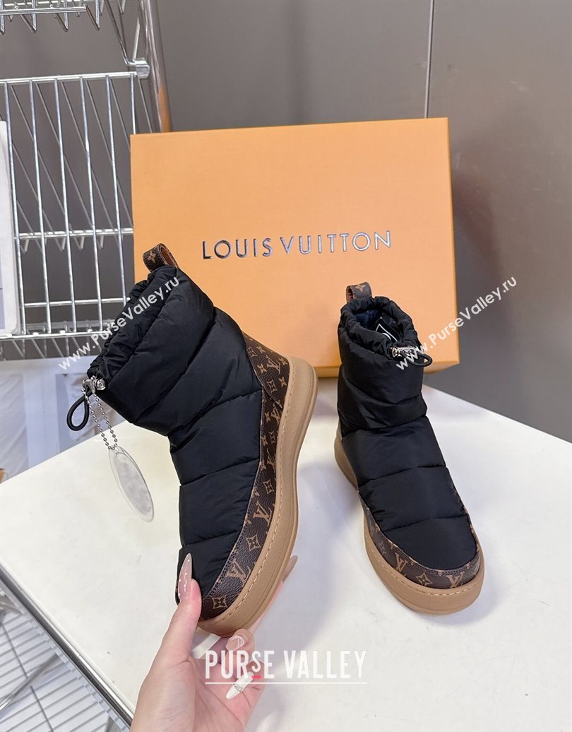 Louis Vuitton LV Cloud Ankle Boots Sneaker in Nylon and Monogram Canvas Black 2025 1AIVJ7 (MD-251021084)