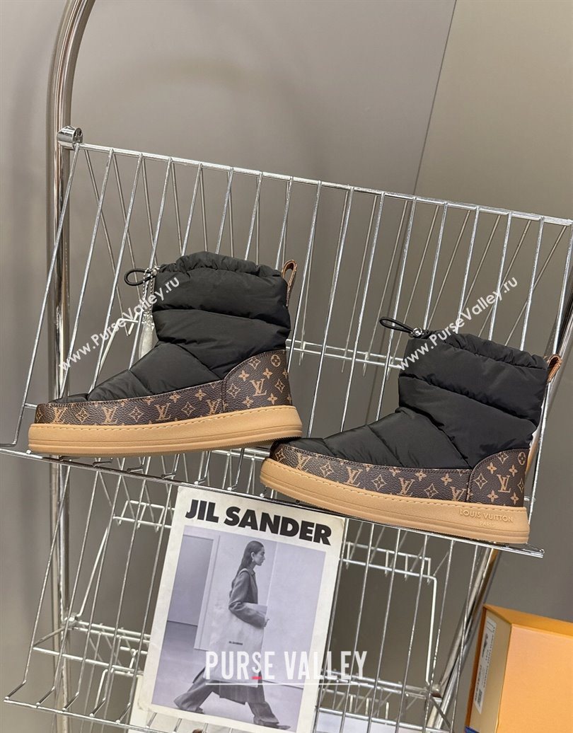 Louis Vuitton LV Cloud Ankle Boots Sneaker in Nylon and Monogram Canvas Black 2025 1AIVJ7 (MD-251021084)