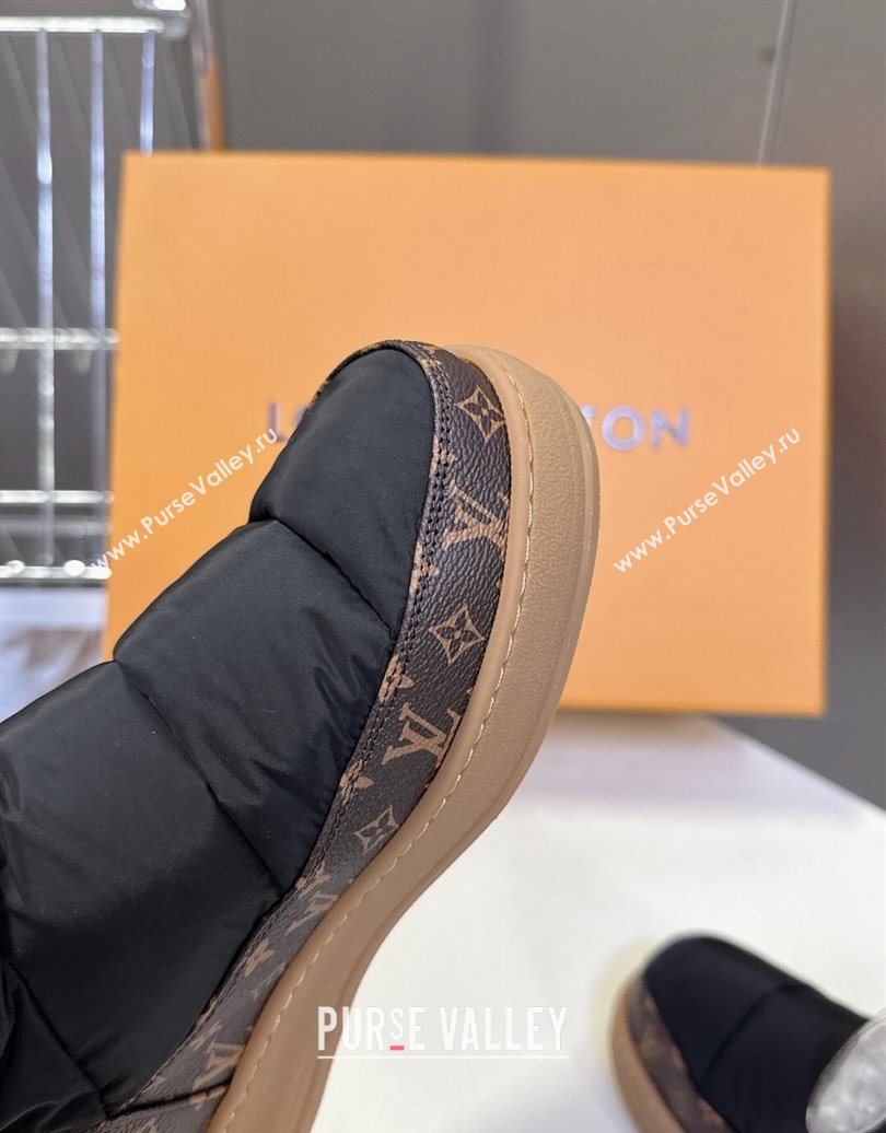 Louis Vuitton LV Cloud Ankle Boots Sneaker in Nylon and Monogram Canvas Black 2025 1AIVJ7 (MD-251021084)