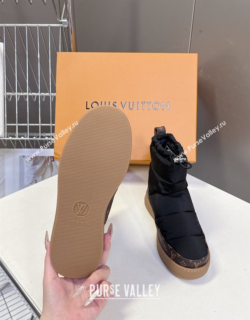 Louis Vuitton LV Cloud Ankle Boots Sneaker in Nylon and Monogram Canvas Black 2025 1AIVJ7 (MD-251021084)