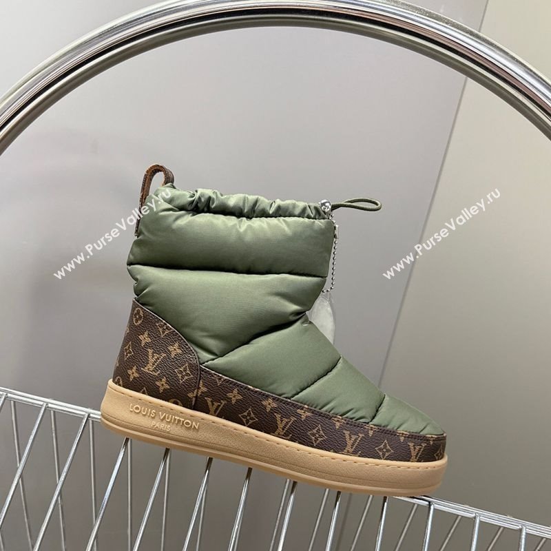 Louis Vuitton LV Cloud Ankle Boots Sneaker in Nylon and Monogram Canvas Green 2025 1AIVJ7 (MD-251021085)