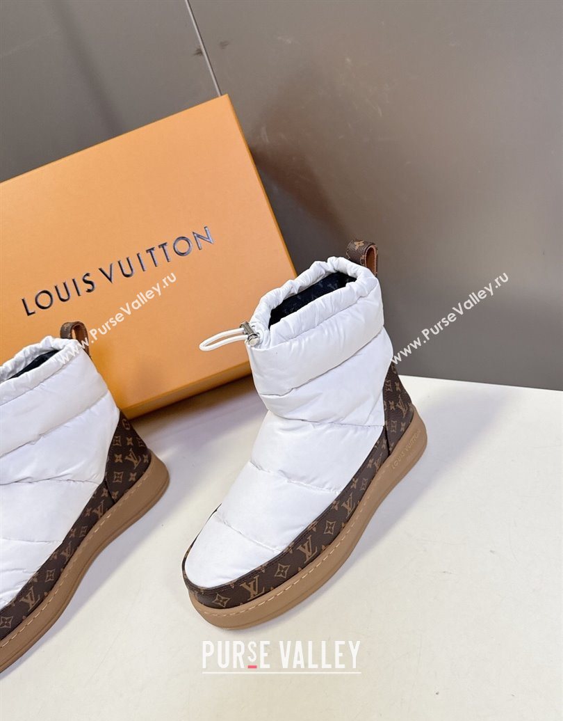 Louis Vuitton LV Cloud Ankle Boots Sneaker in Nylon and Monogram Canvas White 2025 1AIVJ7 (MD-251021086)