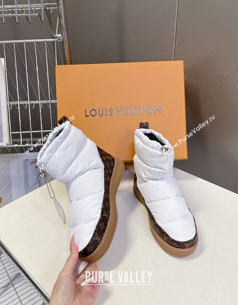 Louis Vuitton LV Cloud Ankle Boots Sneaker in Nylon and Monogram Canvas White 2025 1AIVJ7 (MD-251021086)