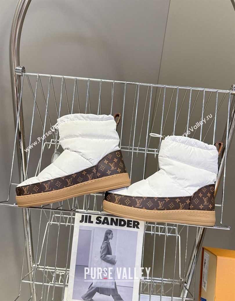 Louis Vuitton LV Cloud Ankle Boots Sneaker in Nylon and Monogram Canvas White 2025 1AIVJ7 (MD-251021086)