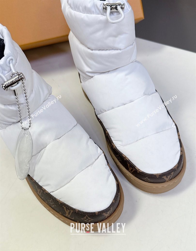 Louis Vuitton LV Cloud Ankle Boots Sneaker in Nylon and Monogram Canvas White 2025 1AIVJ7 (MD-251021086)