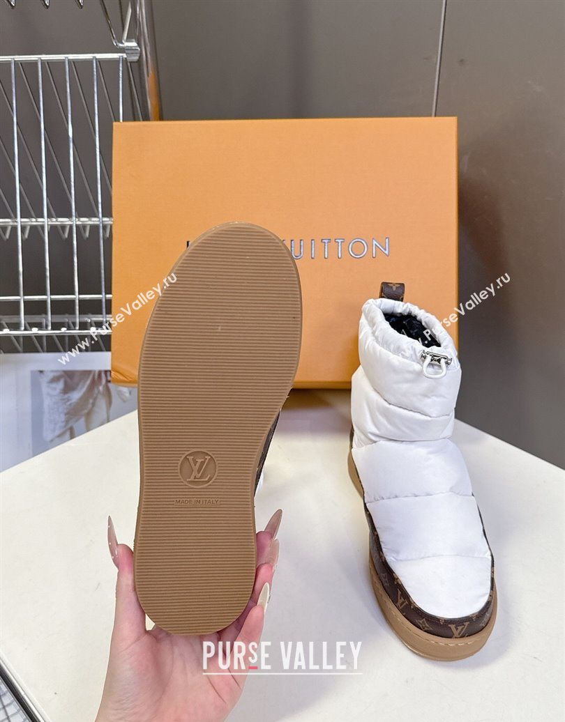 Louis Vuitton LV Cloud Ankle Boots Sneaker in Nylon and Monogram Canvas White 2025 1AIVJ7 (MD-251021086)