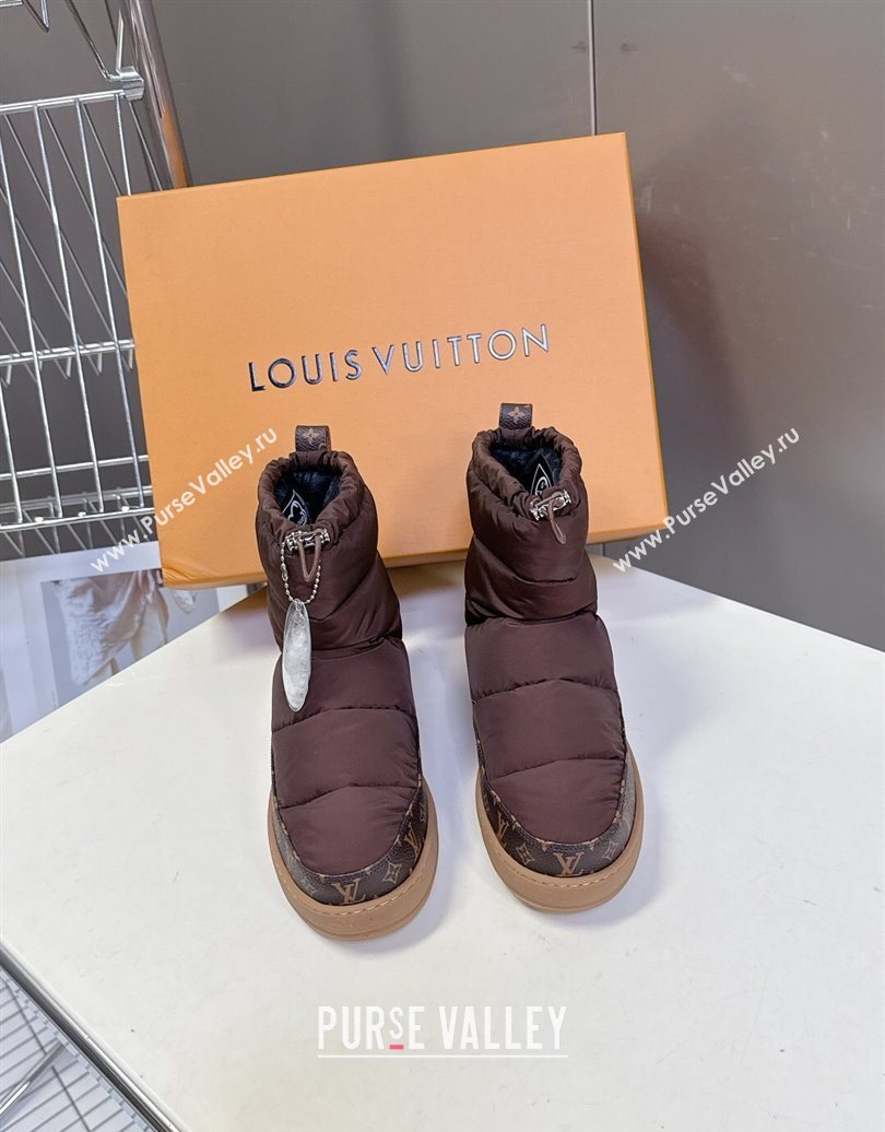 Louis Vuitton LV Cloud Ankle Boots Sneaker in Nylon and Monogram Canvas Brown 2025 1AIVJ7 (MD-251021087)