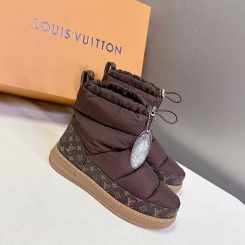 Louis Vuitton LV Cloud Ankle Boots Sneaker in Nylon and Monogram Canvas Brown 2025 1AIVJ7 (MD-251021087)