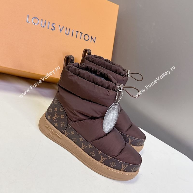 Louis Vuitton LV Cloud Ankle Boots Sneaker in Nylon and Monogram Canvas Brown 2025 1AIVJ7 (MD-251021087)