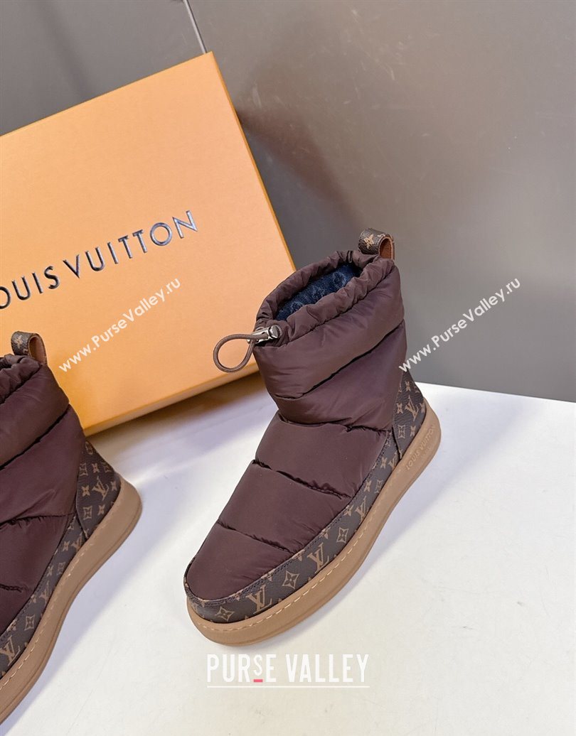 Louis Vuitton LV Cloud Ankle Boots Sneaker in Nylon and Monogram Canvas Brown 2025 1AIVJ7 (MD-251021087)