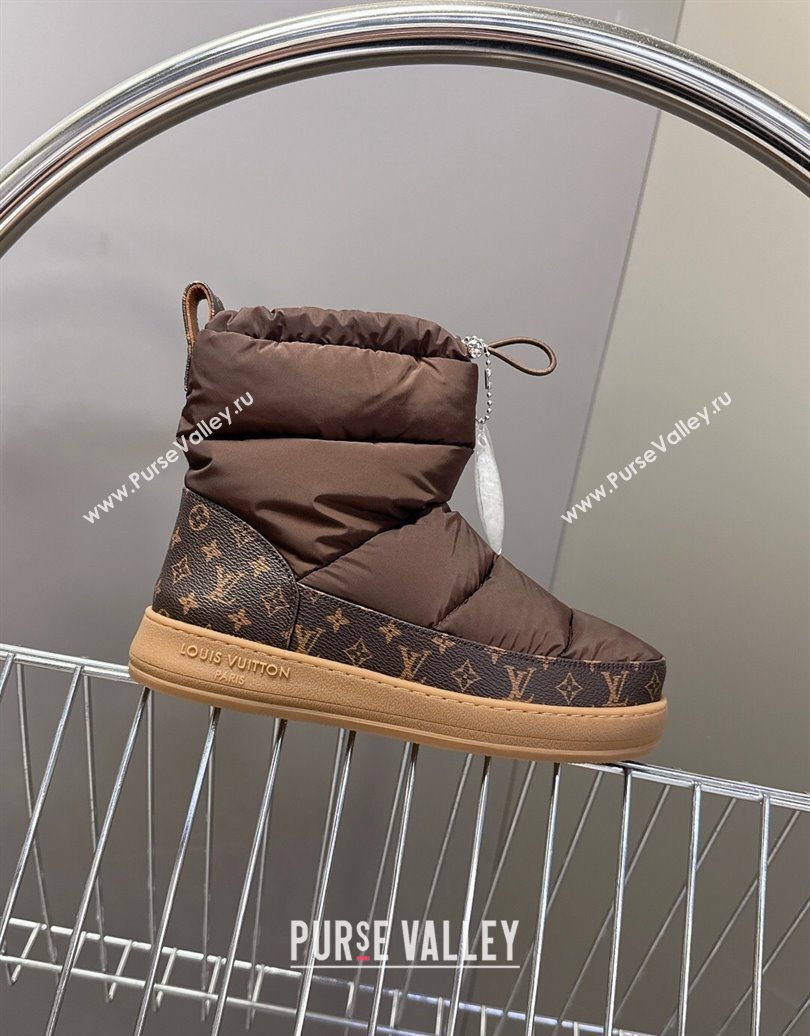 Louis Vuitton LV Cloud Ankle Boots Sneaker in Nylon and Monogram Canvas Brown 2025 1AIVJ7 (MD-251021087)