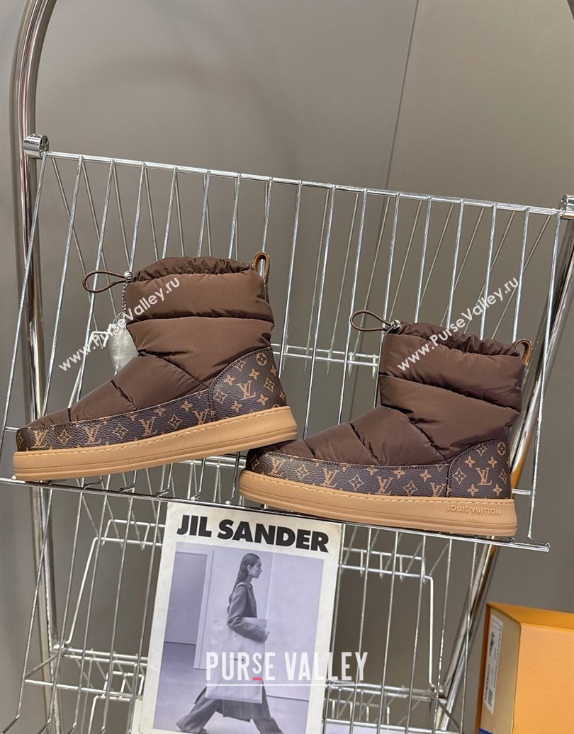 Louis Vuitton LV Cloud Ankle Boots Sneaker in Nylon and Monogram Canvas Brown 2025 1AIVJ7 (MD-251021087)
