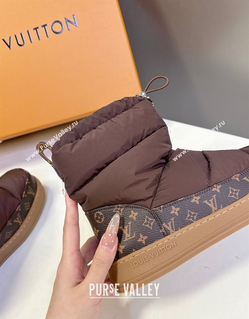 Louis Vuitton LV Cloud Ankle Boots Sneaker in Nylon and Monogram Canvas Brown 2025 1AIVJ7 (MD-251021087)