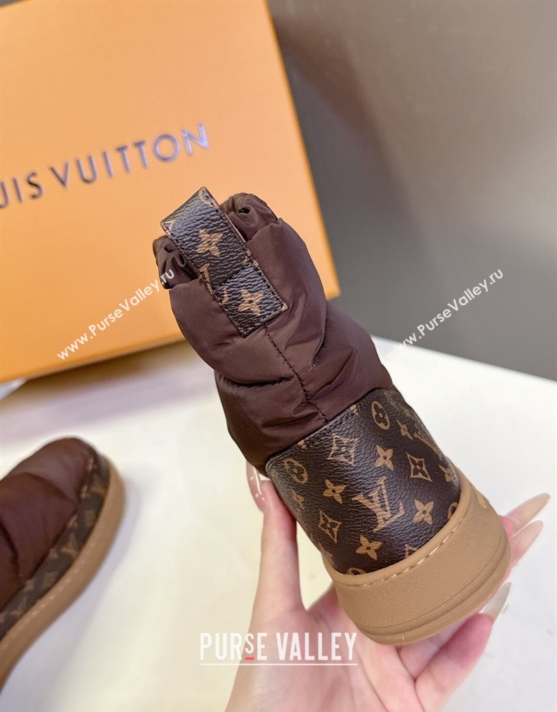 Louis Vuitton LV Cloud Ankle Boots Sneaker in Nylon and Monogram Canvas Brown 2025 1AIVJ7 (MD-251021087)