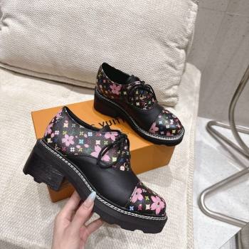 Louis Vuitton LV x TM Monogram Canvas and Leather Laced-up Shoes Black 2025 LV102204 (MD-251022035)