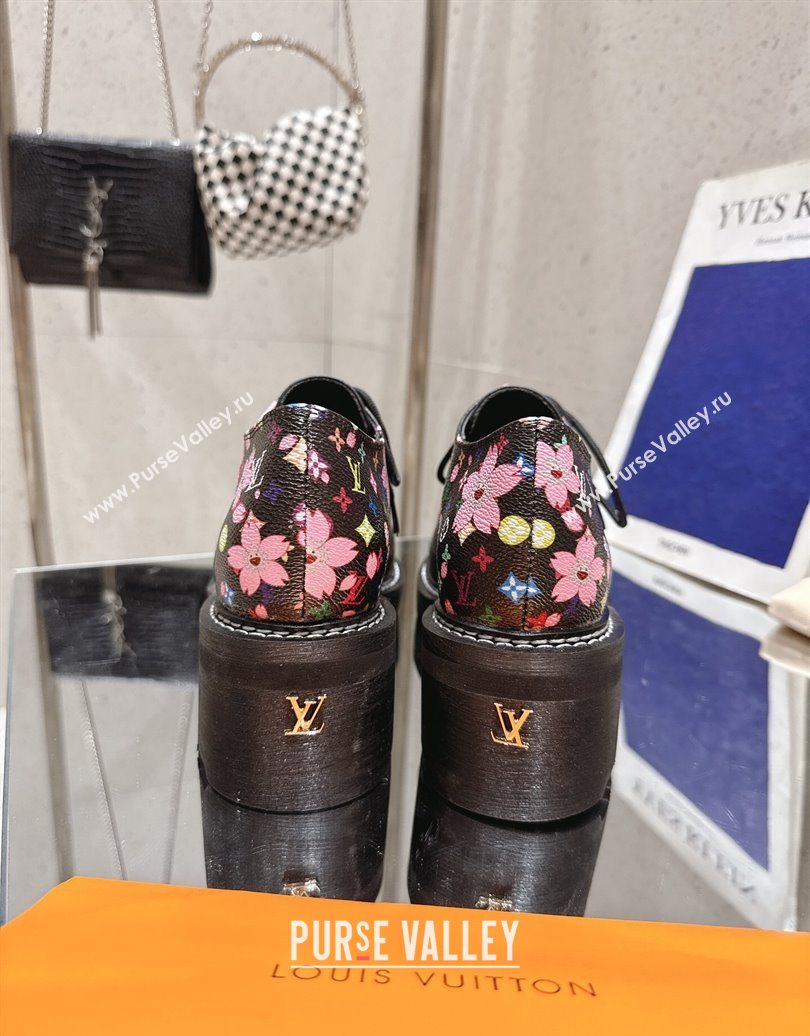 Louis Vuitton LV x TM Monogram Canvas and Leather Laced-up Shoes Black 2025 LV102204 (MD-251022035)