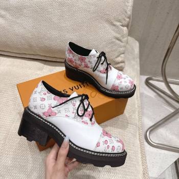 Louis Vuitton LV x TM Monogram Canvas and Leather Laced-up Shoes White 2025 LV102204 (MD-251022040)