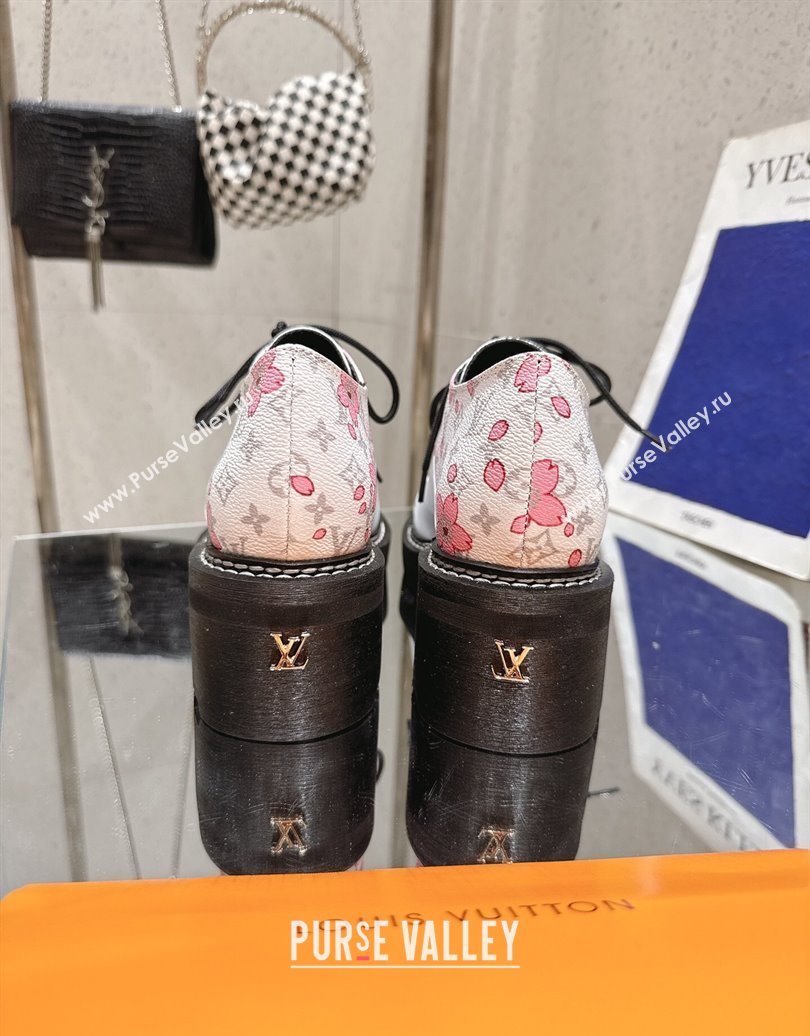 Louis Vuitton LV x TM Monogram Canvas and Leather Laced-up Shoes White 2025 LV102204 (MD-251022040)