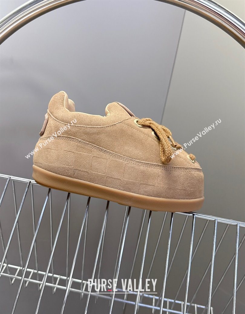 Louis Vuitton LV Yeti Lace Up Platform Shoe in Suede 1AIJDZ Beige 2025 (MD-251022063)