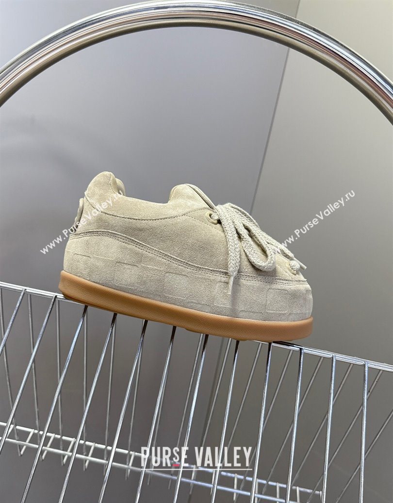 Louis Vuitton LV Yeti Lace Up Platform Shoe in Suede 1AIJDZ Grey 2025 (MD-251022064)