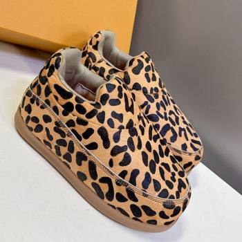 Louis Vuitton LV Yeti Slip On Platform Shoe in Leopard Print 1AIJD5 Yellow 2025 (MD-251022065)