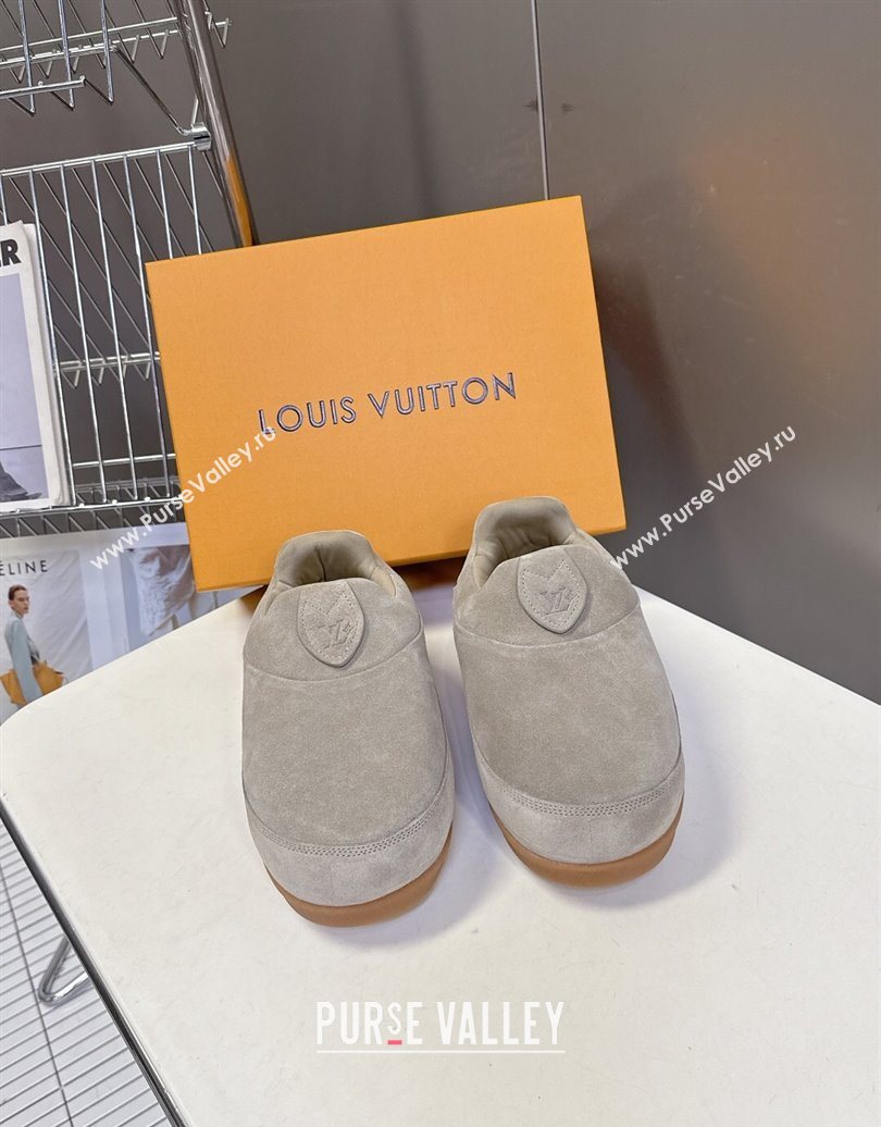 Louis Vuitton LV Yeti Slip On Platform Shoe in Suede 1AIJD5 Grey 2025 (MD-251022067)