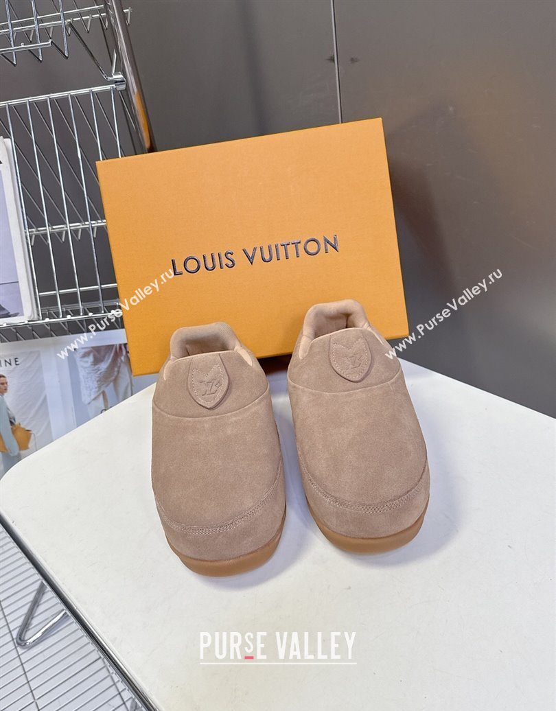 Louis Vuitton LV Yeti Slip On Platform Shoe in Suede 1AIJD5 Beige 2025 (MD-251022068)