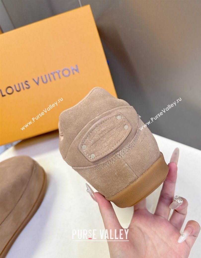 Louis Vuitton LV Yeti Slip On Platform Shoe in Suede 1AIJD5 Beige 2025 (MD-251022068)