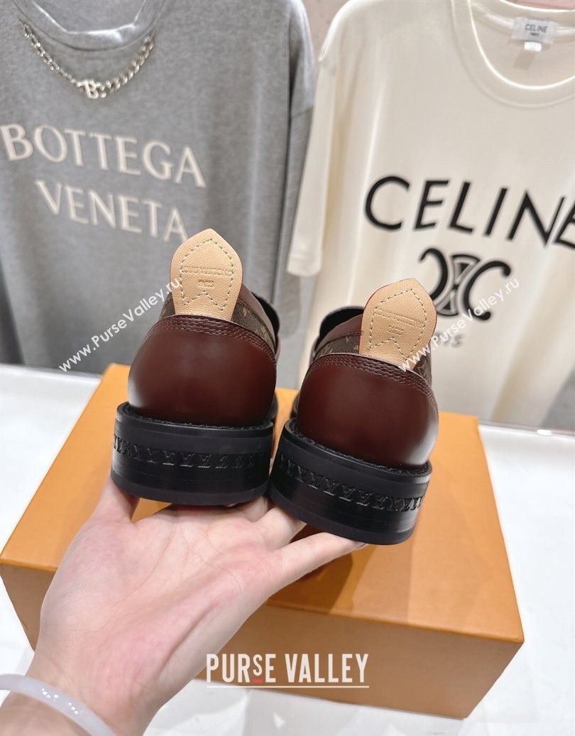 Louis Vuitton LV Bubble Loafers in Monogram Canvas and Leather Brown 2025 1AIJHI (MD-251022069)