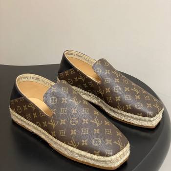 Louis Vuitton Monogram Canvas Flat Espadrilles Brown 2025 LV102205 (MD-251022049)