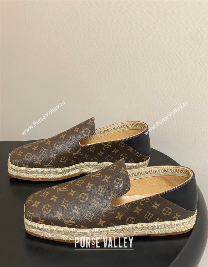 Louis Vuitton Monogram Canvas Flat Espadrilles Brown 2025 LV102205 (MD-251022049)