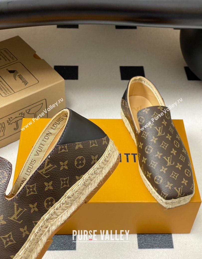 Louis Vuitton Monogram Canvas Flat Espadrilles Brown 2025 LV102205 (MD-251022049)