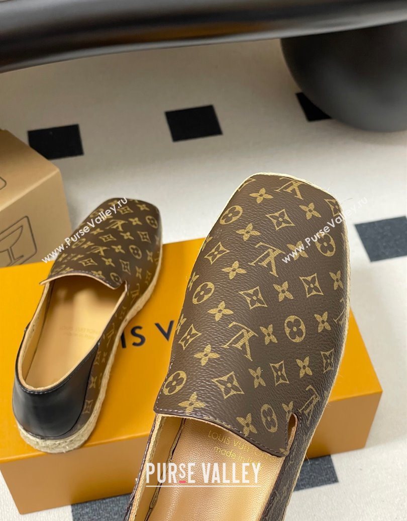 Louis Vuitton Monogram Canvas Flat Espadrilles Brown 2025 LV102205 (MD-251022049)