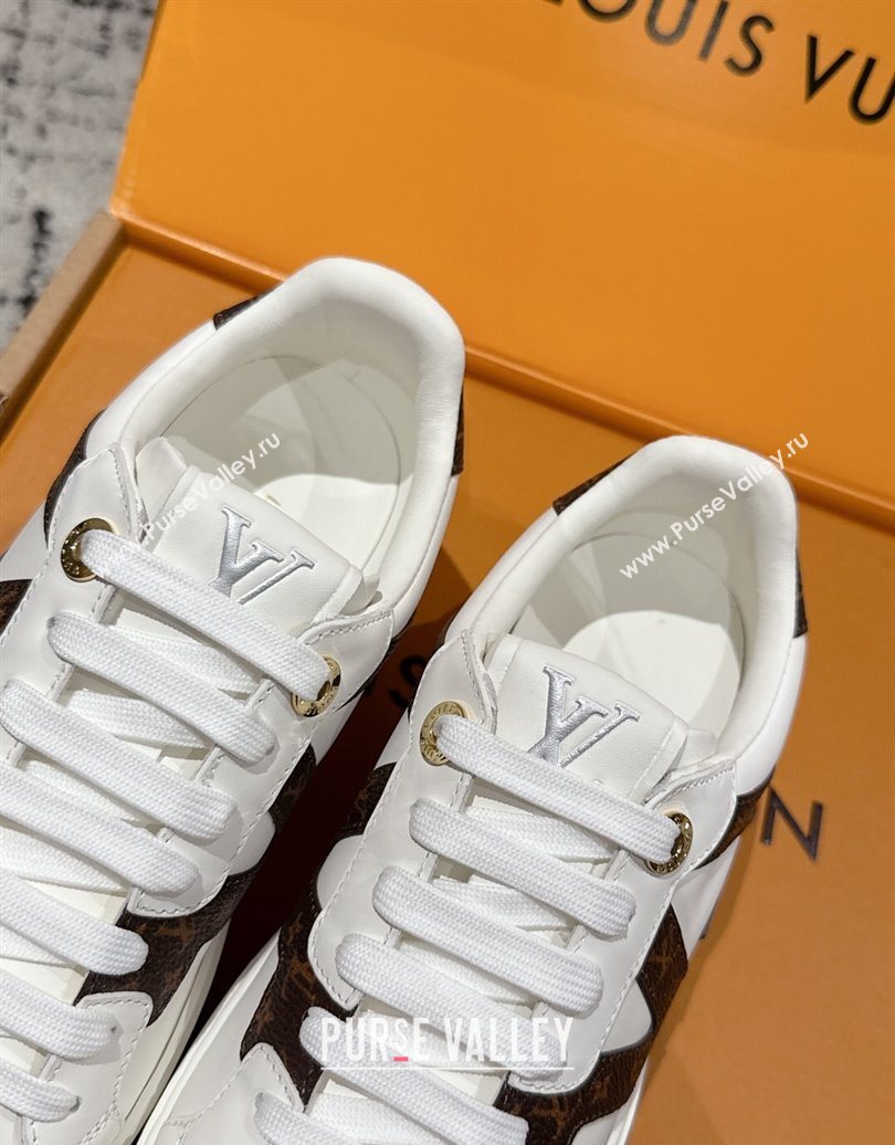 Louis Vuitton Time Out Sneakers in Leather with Side LV White 2025 1AIEFC (MD-251022106)