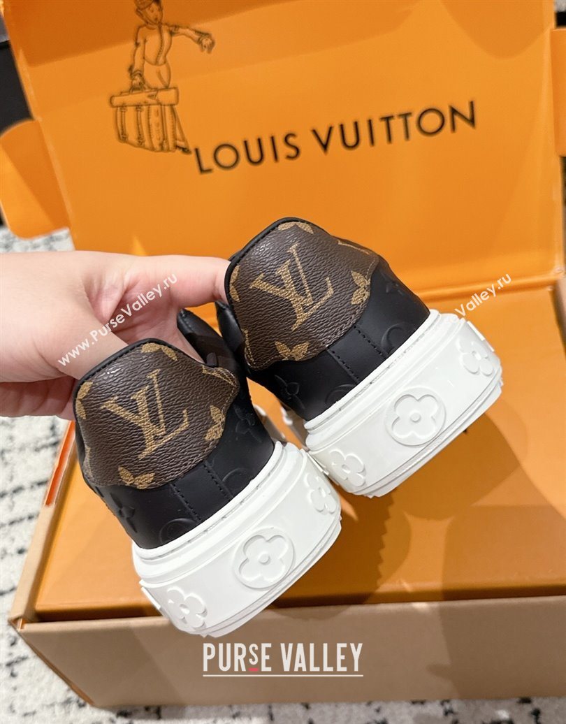 Louis Vuitton Time Out Sneakers in Debossed Leather Black 2025 1AAP6O (MD-251022109)