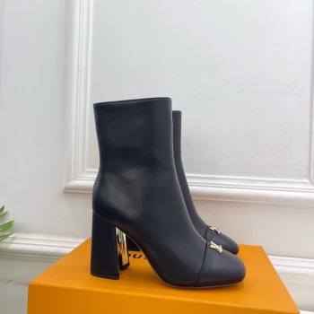 Louis Vuitton Swing Heel Ankle Boots 9cm in Calf Leather Black 2025 1AID092 (MD-251021128)