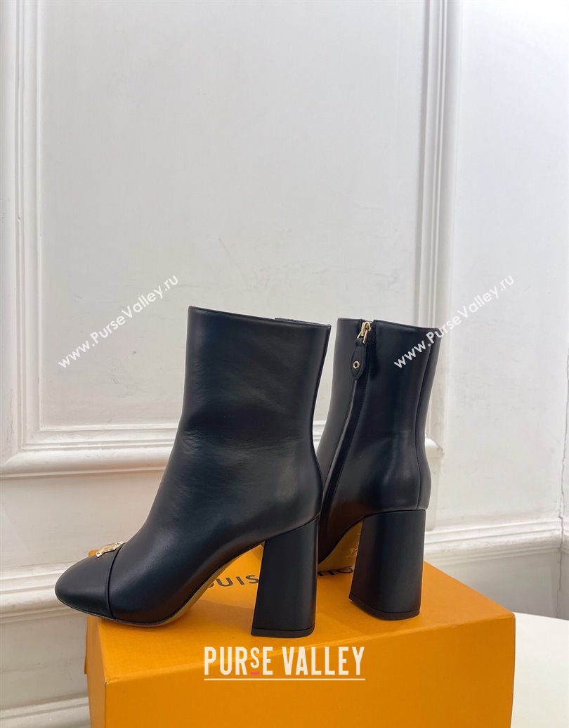 Louis Vuitton Swing Heel Ankle Boots 9cm in Calf Leather Black 2025 1AID092 (MD-251021128)