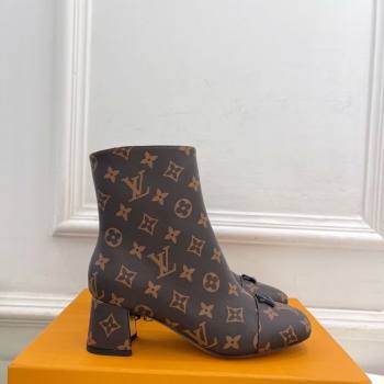 Louis Vuitton Swing Heel Ankle Boots 5.5cm in Monogram Canvas 2025 1AID092 (MD-251021134)