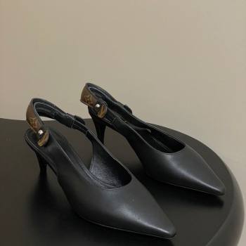 Louis Vuitton Legacy Slingback Pumps 6cm in Leather Black 2025 1AHOCI (MD-251022137)