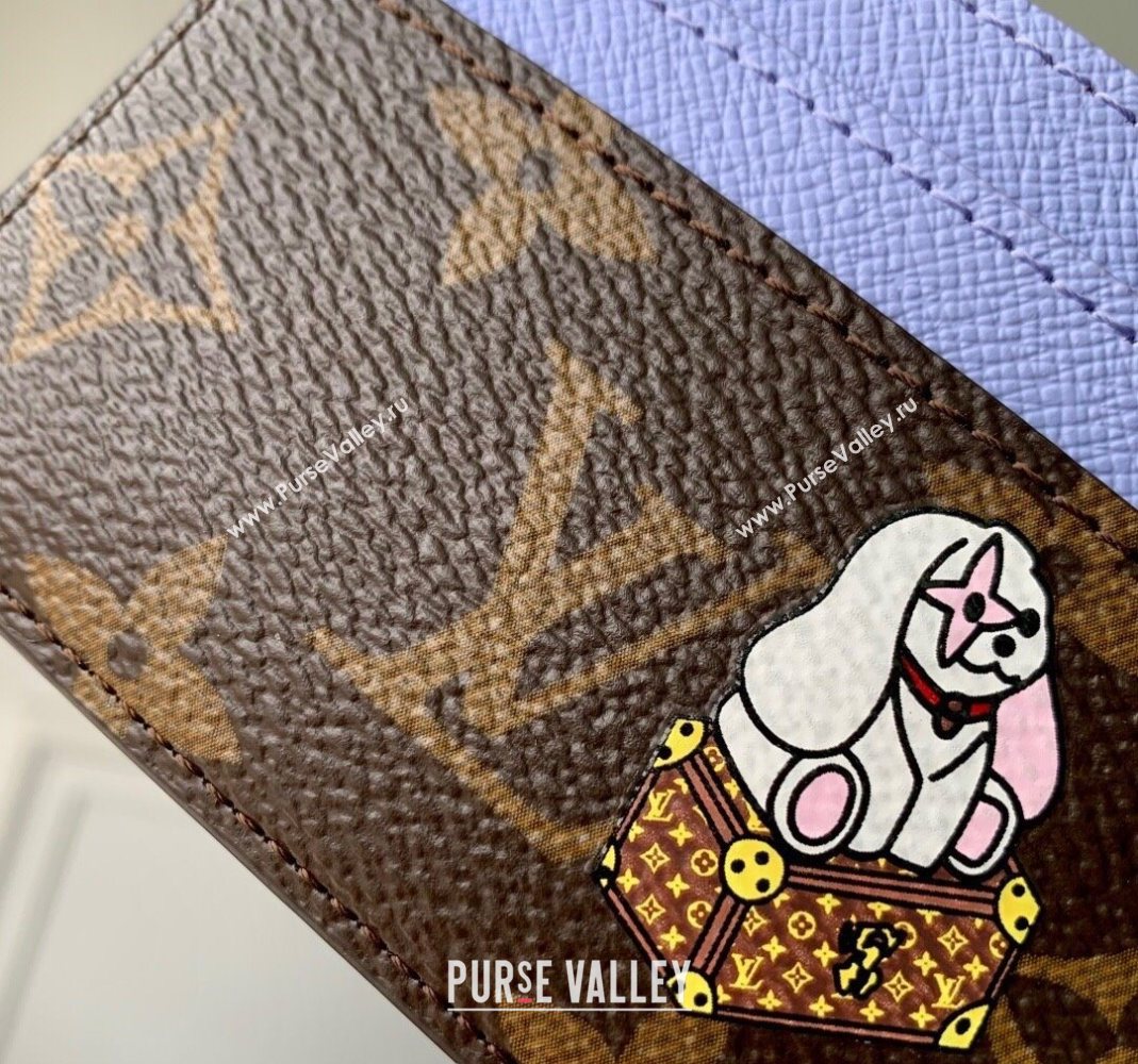 Louis Vuitton LV Charms Card Holder Wallet Vivienne Mascot/Blue 2025 M15324 (KI-251125100)