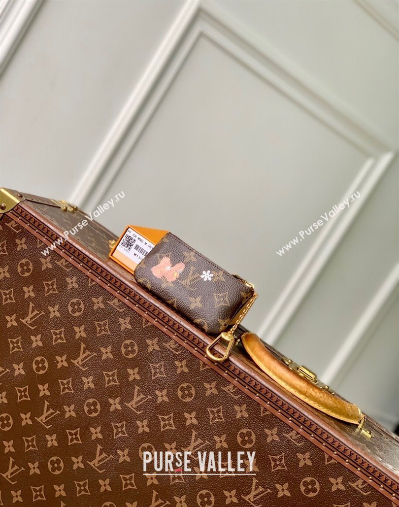 Louis Vuitton Vivienne Wintery Travel Key Pouch Monogram Canvas/Blue 2025 M15341 (KI-251125107)