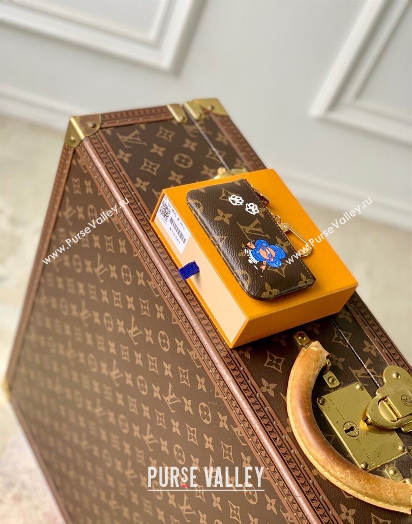 Louis Vuitton Vivienne Wintery Travel Key Pouch Monogram Canvas/Blue 2025 M15341 (KI-251125107)