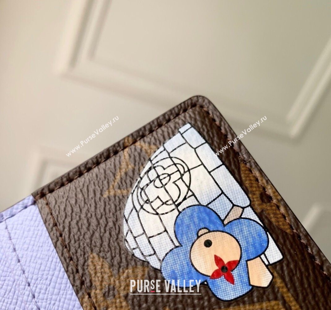 Louis Vuitton Vivienne Wintery Travel Key Pouch Monogram Canvas/Blue 2025 M15341 (KI-251125107)