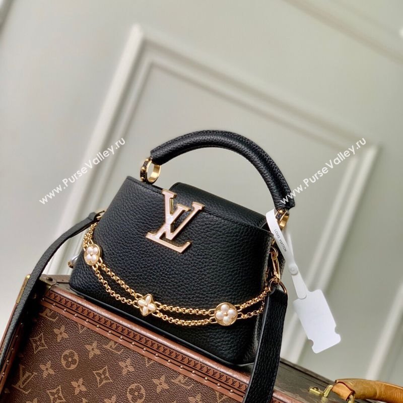 Louis Vuitton Capucines BB Bag in Taurillon Leather Black 2025 M25862 (KI-251125091)