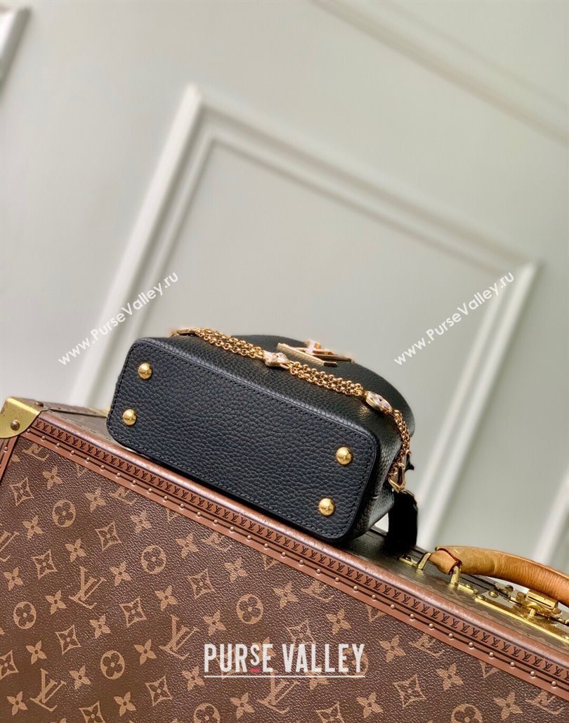 Louis Vuitton Capucines BB Bag in Taurillon Leather Black 2025 M25862 (KI-251125091)