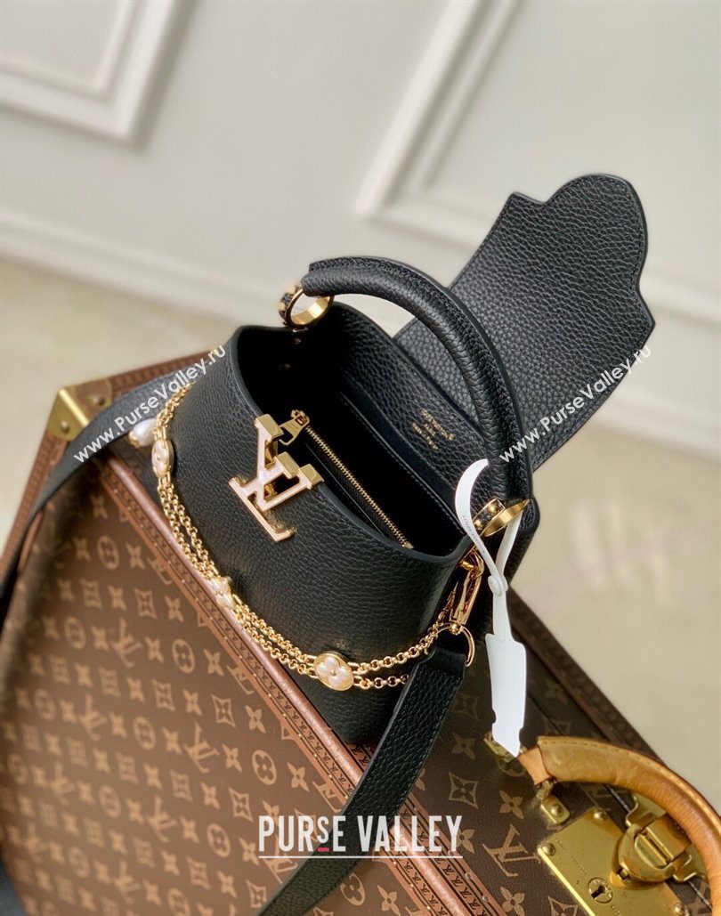 Louis Vuitton Capucines BB Bag in Taurillon Leather Black 2025 M25862 (KI-251125091)