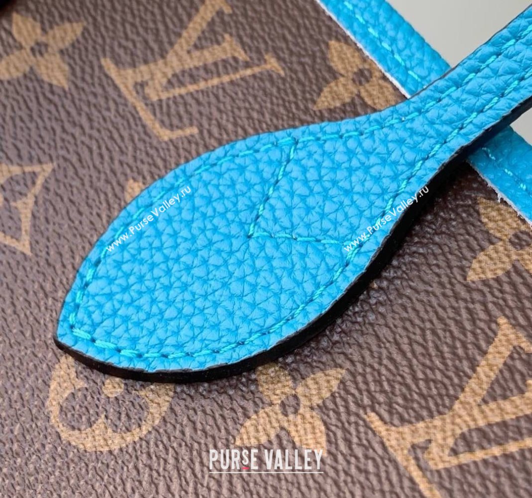 Louis Vuitton Neverfull Bandouliere Inside Out MM Tote bag Monogram Canvas/Gaston Blue Textile 2025 M13753 (KI-251125086)