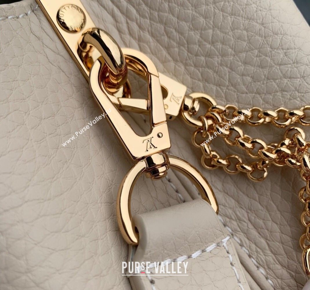 Louis Vuitton Capucines BB Bag in Taurillon Leather M25862 Quartz Beige 2025 (KI-251125092)