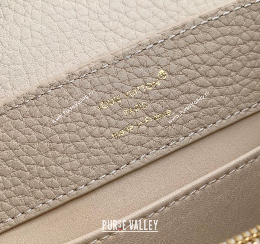 Louis Vuitton Capucines BB Bag in Taurillon Leather M25862 Quartz Beige 2025 (KI-251125092)