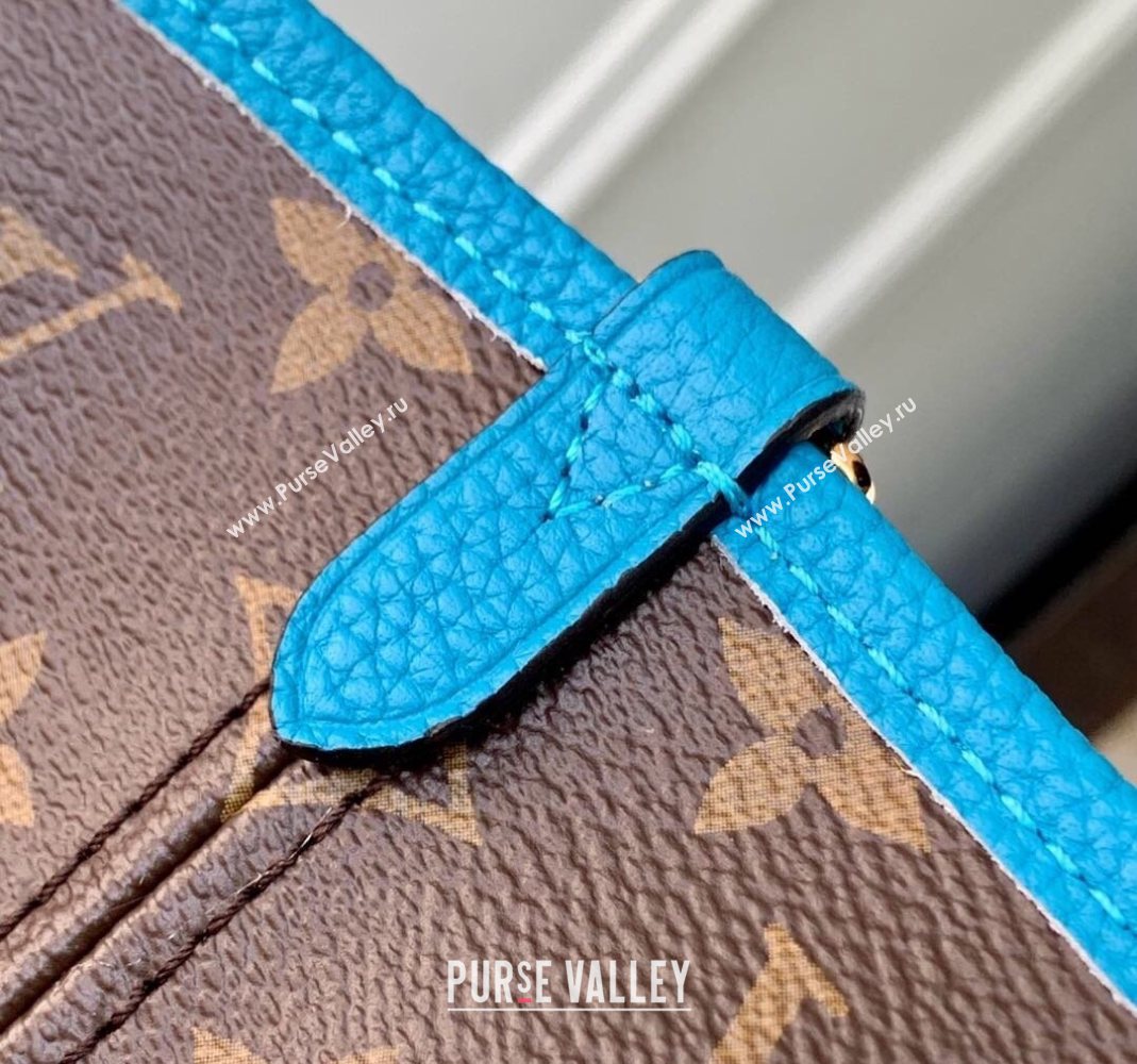 Louis Vuitton Neverfull Bandouliere Inside Out MM Tote bag Monogram Canvas/Gaston Blue Textile 2025 M13753 (KI-251125086)